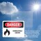 Signmission Combustible Liquids Danger Sign, Plastic, 10in W x 7in L, 2PK OS-2PACK-DS-P-710-L-1072 - alternate 3